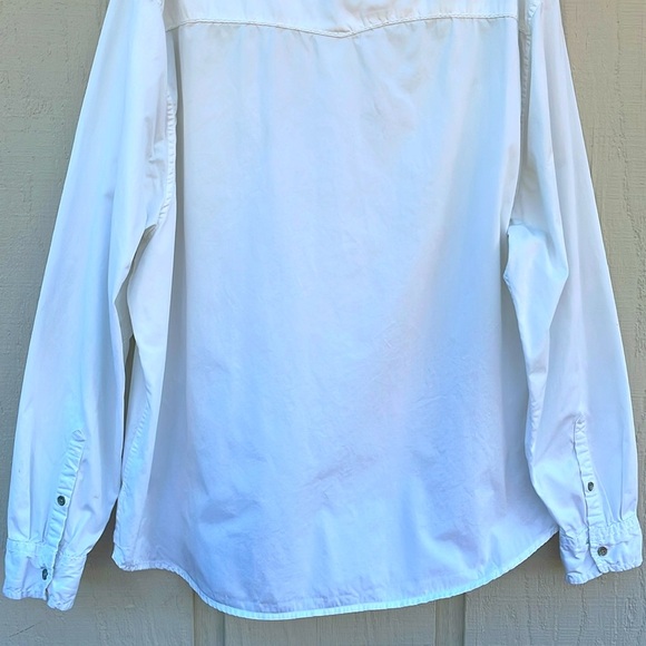 True Religion Slim Fit Button Up Shirt Size 3XL White Western Long Sleeve - Picture 12 of 16
